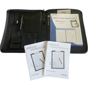 ACECAD DigiMemo L2 Letter Notepad Pen (A4) Case MyScript Notes Software READ